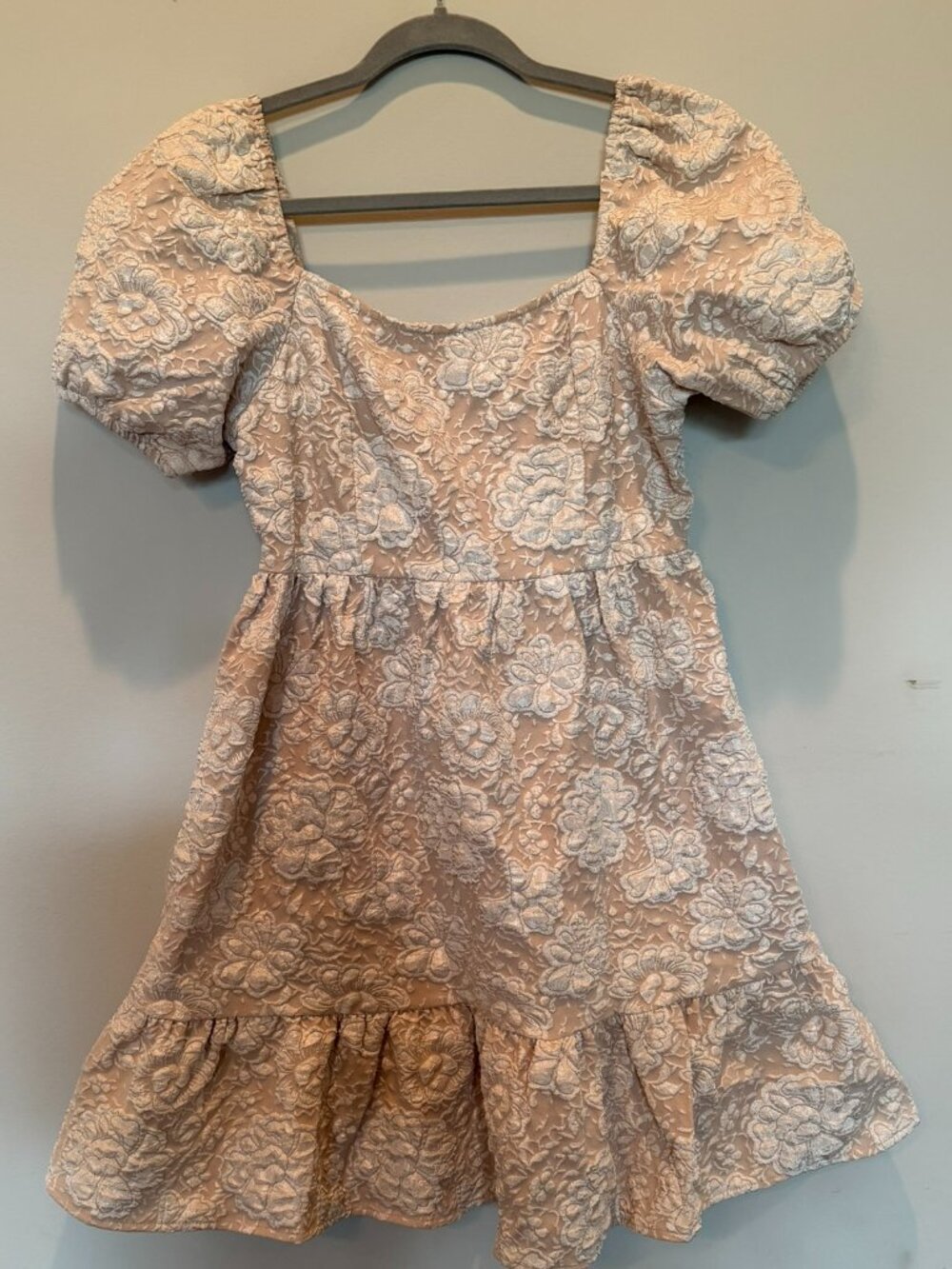 Umgee Floral Jacquard Dress medium